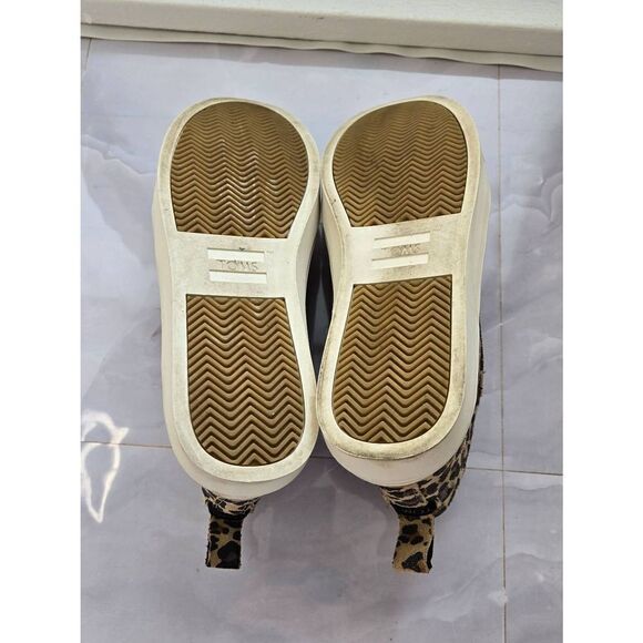 Toms Bryce Womens Size 8 Leopard  Ankle Sneaker - Picture 7 of 8